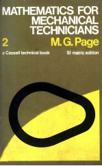 MATHEMATICS FOR MECHANICAL TECHNICIANS BOOK 2 SI METRIC EDITION