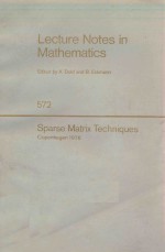 LECTURE NOTES IN CONTROL AND INFORMATION SCIENCES 572: SPARSE MATRIX TECHNIQUES