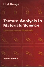 TEXTURE ANALYSIS IN MATERIALS SCIENCE:MATHEMATICAL METHODS