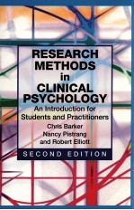 RESEARCH METHODS IN CLINICAL PSYCHOLOGY