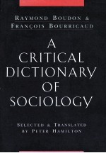 A CRITICAL DECTIONARY OF SOCIOLOGY