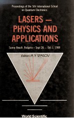 LASERS%PHYSICS AND APPLICATIONS