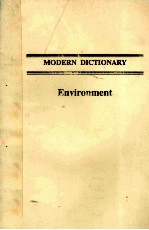 MODERN DICTIONARY ENVIRONMENT