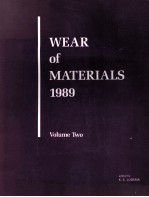 WEAR OF MATERIALS 1989 VOLUME TWO PAGES 449-814