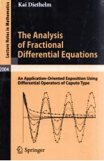 THE ANALYSIS OF FRACTIONAL DIFFERENTIAL EQUATIONS