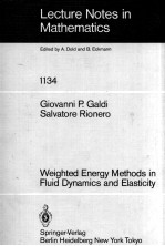 LECTURE NOTES IN MATHEMATICS 1134: WEIGHTED ENERGY METHODS IN FLUID DYNAMICS AND ELASTICITY