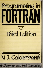 PROGRAMMING IN FORTRAN  Third edition