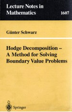 HODGE DECOMPOSITION - A METHOD FOR SOLVING BOUNDARY VALUE PROBLEMS