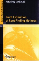 POINT ESTIMATION OF ROOT FINDIG METHODS