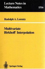 MULTIVARIATE BIRKHOFF INTERPOLATION