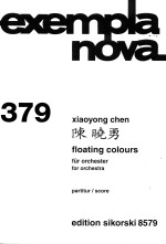 exempla nova  379  floating colours  für orchester