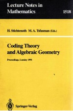 CODING THEORY AND ALGEBRAIC GEOMETRY