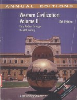 WESTERN CIVILIZATIONS VOLUME Ⅱ  10TH EDITION   EARLY MODERN THROUGH THE TWENTIETH CENTURY