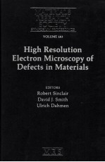 MATERIALS RESEARCH SOCIETY SYMPOSIUM PROCEEDINGS VOLUME 183 HIGH RESOLUTION ELECTRON MICROSCOPY OF D