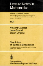 LECTURE NOTES IN MATHEMATICS 1101: RESOLUTION OF SURFACE SINGULARITIES