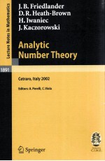 ANALYTIC NUMBER THEORY