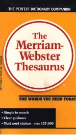 THE MERRIAM WEBSTER THESAURUS