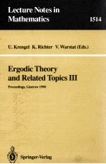 ERGODIC THEORY AND RELATED TOPICS III