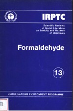 IRPTC Formaldehyde 13