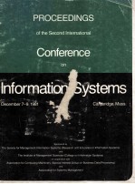 PROCEEDINGS of the Second International Conference on Information Systems