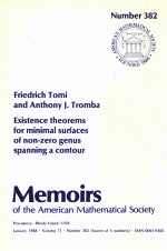 EXISTENCE THEOREMS FOR MINIMAL SURGACES OF NON-ZERO GENUS SPANNING A CONTOUR