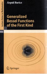 GENERALIZED BESSEL FUNCTIONS OF THE FIRST KIND