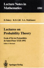 LECTURES ON PROBABILITY THEORY THEORY