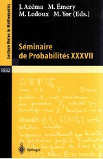 SEMINAIRE DE PROBABILITES XXXVII