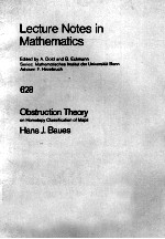 LECTURE NOTES IN CONTROL AND INFORMATION SCIENCES 628: OBSTRUCTION THEORY