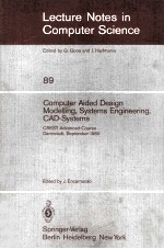 Lecture Notes in Computer Science 89 Computer Aided Design Modelling