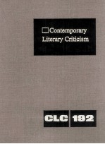 Contemporary Literary Criticism Volume 192