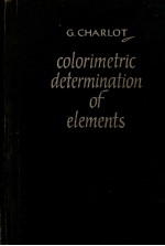 COLORIMETRIC DETERMINATION OF ELEMENTS