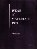 WEAR OF MATERIALS 1989 VOLUME ONE