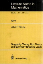 LECTURE NOTES IN MATHEMATICS 1377: SINGULARITY THEORY