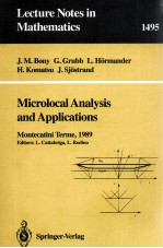 MICROLOCAL ANALYSIS AND APPLICATIONS