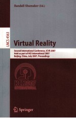 Lecture Notes in Computer Science 4563 Virtual Reality Second International Conference