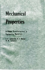 MECHANICAL PROPERTLES AND PHASE TRANSTORMATIONS IN ENGINEERING MATERIALS