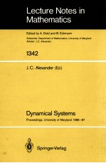 LECTURE NOTES IN MATHEMATICS 1342: DYNAMICAL SYSTEMS