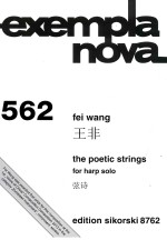 exempla nova  562  the poetic strings  for harp solo