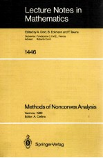 LECTURE NOTES IN MATHEMATICS 1446: METHODS OF NONCONVEX ANALYSIS