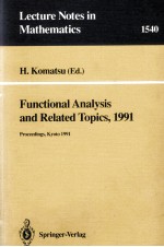 RUNCTIONAL ANALYSIS AND RELATED TOPICS