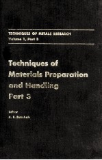 TECHNIQUES OF METALS RESEARCH VOLUME 1