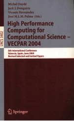 Lecture Notes in Computer Science 3402 High Performance Computing for Computational Science-VECPAR 2