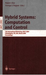 Lecture Notes in Computer Science 2993 Hybrid Systems:Computation and Control 7th International Work