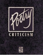 Poetry Criticism Volume 62