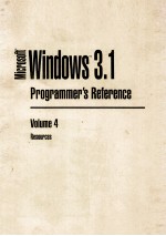 Microsoft Windows TM 3.1 Programmer's Reference Volume 4 Resources