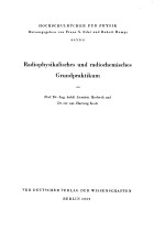 Radiophysikalisches und radiochemisches Grundpraktikum