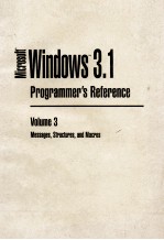 Microsoft Windows TM 3.1 Programmer's Reference Volume 3 Messages