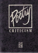 Poetry Criticism Volume 74