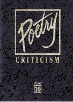 Poetry Criticism Volume 70